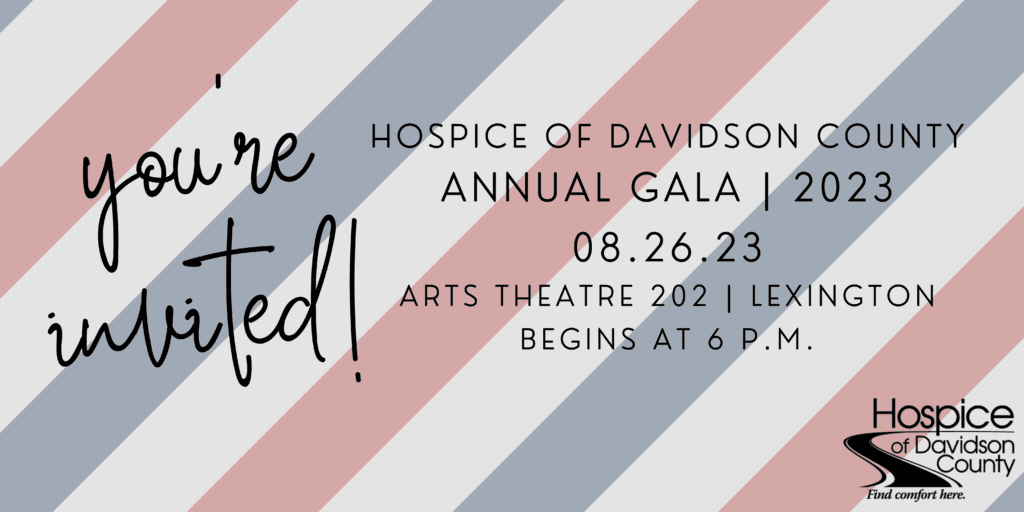 Gala Invite - August 26 at 6 p.m. at Arts Theatre 202 in Lexington, NC.